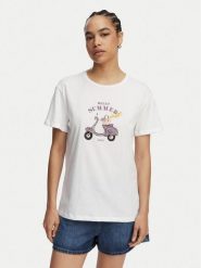 Liu Jo T-Shirt WA6502 JS923 Biały Regular Fit. Białe t-shirty damskie Liu Jo, l, bez wzorów, z bawełny, bez kołnierzyka, bez ramiączek. Za 259.99 zł.