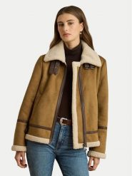 LAUREN RALPH LAUREN Kurtka z imitacji skóry 297P04122002 Brązowy Regular Fit. Brązowe kurtki damskie Lauren Ralph Lauren, xl, bez wzorów, ze skóry, bez kaptura. Za 1,699.00 zł.