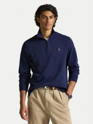 Polo Ralph Lauren Sweter 710P07411005 Granatowy Regular Fit. Niebieskie swetry męskie Polo Ralph Lauren, m, bez wzorów, z bawełny, bez kołnierzyka, bez ramiączek. Za 849.99 zł.