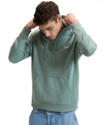 MESKA BLUZA LEE ESSENTIAL LEE HOODIE DESERT SAGE 112376421. Bluzy sportowe męskie Lee, s, bez wzorów, bez kaptura. Za 149.99 zł.