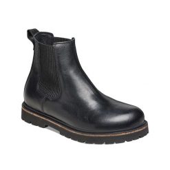 Buty trekkingowe Birkenstock Highwood Slip On Skórzane Czarne. Czarne trekkingi męskie Birkenstock, na zimę, z gumy, bez zapięcia. Za 589.00 zł.