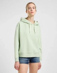 DAMSKA BLUZA LEE ESSENTIAL HOODIE SOFT SAGE 112363839. Bluzy damskie Lee, s, bez wzorów, bez ramiączek, z kapturem. Za 199.99 zł.