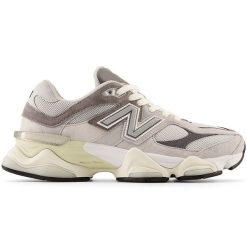 Buty unisex New Balance U9060GRY – szare. Szare buty sportowe męskie New Balance, bez wzorów, z materiału, bez zapięcia. Za 849.99 zł.