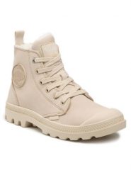 Palladium Trapery Pampa Hi Zip Wl 95982-217-M Beżowy. Brązowe trapery damskie Palladium, z nubiku, bez zapięcia. Za 509.99 zł.