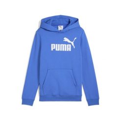 Młodzieżowa polarowa bluza z kapturem ESS z logo No. 1 PUMA Mountain Blue. Niebieskia bluzy damskie Puma, m, bez wzorów, z dżerseju, młodzieżowe, bez ramiączek, z kapturem. Za 159.00 zł.