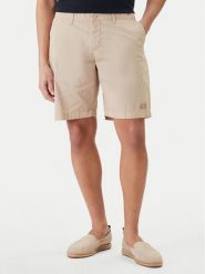 Emporio Armani Szorty materiałowe EM000591 AF20428 U6213 Kremowy. Białe szorty męskie Emporio Armani, bez wzorów, z bawełny. Za 360.99 zł.