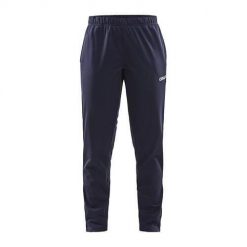 Spodnie sportowe damskie Craft Squad. Niebieskie spodnie dresowe damskie Craft, bez wzorów, z materiału, sportowe, na fitness i siłownię. Za 162.00 zł.