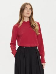 TWINSET Bluzka 242TT2341 Czerwony Regular Fit. Czerwone bluzki damskie Twinset, bez wzorów, z wiskozy, bez kołnierzyka, bez ramiączek. Za 919.99 zł.