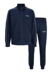Dres sportowy JJ REBEL (2 części). Niebieskie bluzy sportowe męskie bonprix, m, bez wzorów, z dresówki, bez kaptura. Za 189.99 zł.
