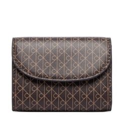 Portfel Calvin Klein. Brązowe portfele damskie Calvin Klein. Za 249.99 zł.
