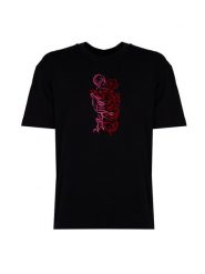 Les Hommes T-Shirt "Love After Death" | LBT1007700D | Mężczyzna | Czarny. Czarne t-shirty męskie Les Hommes, l, z aplikacjami, z bawełny, bez kołnierzyka, bez ramiączek. W wyprzedaży za 349.00 zł.