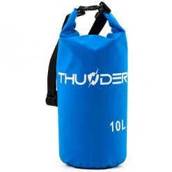 Worek wodoodporny, torba wodoszczelna, plecak turystyczny na deskę SUP 10L. Niebieskie plecaki męskie THUNDER, bez wzorów, sportowe. Za 30.00 zł.