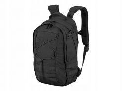 Plecak EDC 21 litrów. Czarne plecaki męskie HELIKON-TEX, z aplikacjami, z materiału. Za 384.99 zł.