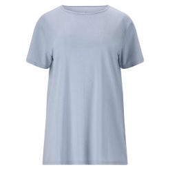 Koszulka damska Athlecia Lizzy. Fioletowe bluzki damskie Athlecia, bez wzorów, sportowe, bez kołnierzyka, bez ramiączek. Za 138.50 zł.