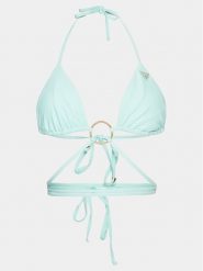 Guess Góra od bikini E4GJ45 MC04R Błękitny. Niebieskie bikini Guess, z aplikacjami, z syntetyku. Za 149.99 zł.