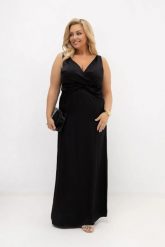 Czarna sukienka satynowa maxi Black Dream na wesele, bal i eleganckie wyjścia PLUS SIZE OVERSIZE LATO. Czarne sukienki damskie Moda Size Plus Iwanek, na imprezę, na lato, l, bez wzorów, z elastanu, eleganckie, bez kołnierzyka, plus size, bez ramiączek, maxi, dopasowane. Za 359.90 zł.