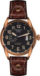 Zegarek Aviator Zegarek męski Aviator V.3.18.8.162.4 brązowy. Brązowe zegarki męskie AVIATOR, bez wzorów. Za 6,550.00 zł.