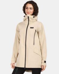Damska płaszcz outdoorowy Kilpi AYRA-W. Brązowe płaszcze damskie Kilpi, m, bez wzorów, z materiału, eleganckie, bez kołnierzyka, bez kaptura. Za 731.89 zł.