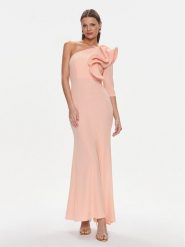 Rinascimento Sukienka wieczorowa CFC0117459003 Różowy Regular Fit. Czerwone sukienki damskie Rinascimento, xl, bez wzorów, z syntetyku, wizytowe, bez kołnierzyka, bez ramiączek. Za 549.99 zł.
