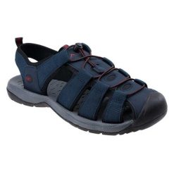 Sandały Męskie Keniser. Czarne buty zimowe męskie ELBRUS, bez wzorów, sportowe, bez zapięcia. Za 219.99 zł.