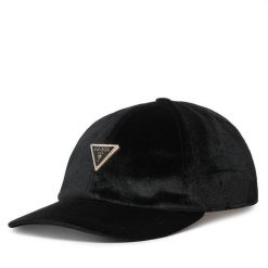 Czapka z daszkiem Guess. Czarne czapki damskie Guess, z aplikacjami. Za 154.99 zł.
