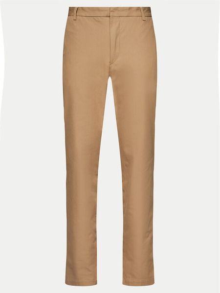 Boss Spodnie materiałowe Kaito1_T 50487754 Beżowy Slim Fit. Brązowe spodnie materiałowe męskie Boss, bez wzorów, z bawełny. Za 599.99 zł.