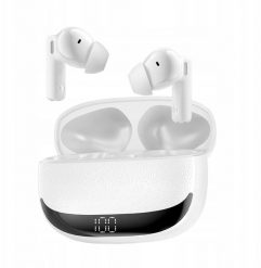 Słuchawki XO BWOO słuchawki Bluetooth BW40 TWS ANC z wyświetlaczem lcd białe. Białe słuchawki bezprzewodowe XO. Za 58.36 zł.
