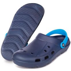 Klapki basenowe Aqua Speed Lora. Niebieskie klapki damskie Aqua-Speed, bez wzorów, sportowe, bez obcasa, bez zapięcia. Za 49.99 zł.