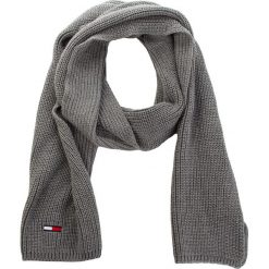 Szal TOMMY JEANS - Tju Basic Rib Scarf AU0AU00288 047. Szare szaliki damskie Tommy Jeans, bez wzorów, z bawełny. W wyprzedaży za 159.00 zł.