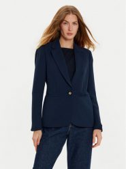 Tommy Hilfiger Marynarka WW0WW44096 Granatowy Slim Fit. Niebieskie marynarki i żakiety damskie Tommy Hilfiger, bez wzorów, z syntetyku, bez kołnierzyka, bez ramiączek. Za 709.99 zł.