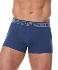 Bokserki męskie bawełniane Brubeck COMFORT COTTON. Niebieskie bokserki męskie Brubeck, bez wzorów, z bawełny. Za 39.99 zł.