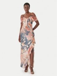 Guess Sukienka wieczorowa W6GK02 W1574 Kolorowy. Sukienki damskie Guess, s, z aplikacjami, z syntetyku, wizytowe, bez kołnierzyka, bez ramiączek. Za 794.99 zł.