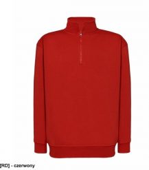 JHK - Bluza dresowa z krótkim zamkiem czerwony M. Czerwone bluzy męskie JHK, m, bez wzorów, z dresówki, bez ramiączek, bez kaptura. Za 62.36 zł.