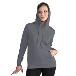 Damska Gładka Bluza Sportowa Przez Głowę Kaptur. Szare bluzy damskie SG, s, bez wzorów, sportowe, bez ramiączek, bez kaptura. Za 93.99 zł.