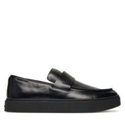 Półbuty Calvin Klein. Czarne półbuty męskie Calvin Klein, bez wzorów, bez obcasa, bez zapięcia. Za 569.99 zł.