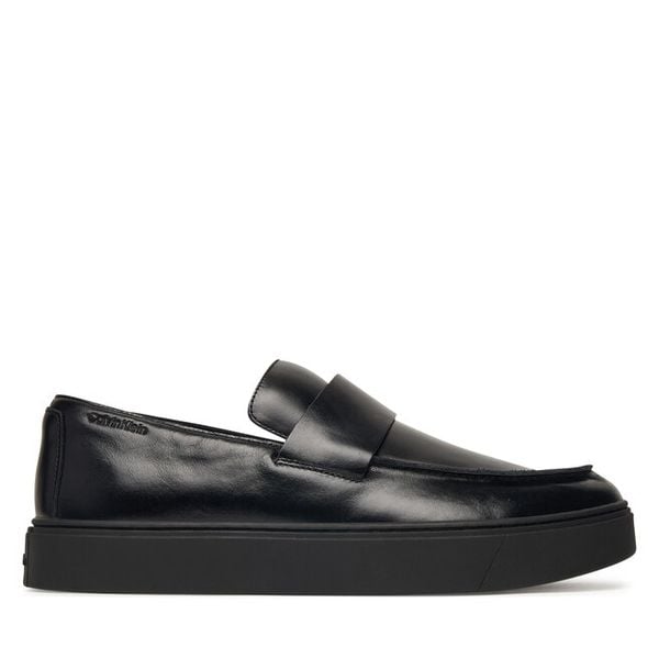 Półbuty Calvin Klein. Czarne półbuty męskie Calvin Klein, bez wzorów, bez obcasa, bez zapięcia. Za 569.99 zł.