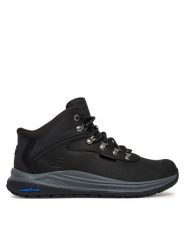 Skechers Trekkingi Meroe 205285 BLK Czarny. Czarne botki męskie Skechers, bez wzorów, ze skóry, bez obcasa, bez zapięcia. Za 429.99 zł.