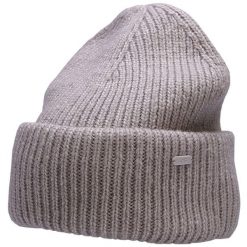 Damska czapka jasny fiolet melanż H4Z22 4F. Fioletowe czapki damskie 4F, na zimę, bez wzorów, z poliamidu, sportowe. Za 47.99 zł.