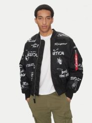 Alpha Industries Kurtka bomber MA-1 Peace 156136 Czarny Regular Fit. Czarne kurtki męskie Alpha Industries, m, bez wzorów, z syntetyku, bez kaptura. Za 649.00 zł.