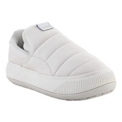 Buty Damskie Zamsz Projekt Wsuwany Mayu. Białe obuwie trekkingowe damskie Puma, z zamszu, bez zapięcia. Za 674.99 zł.