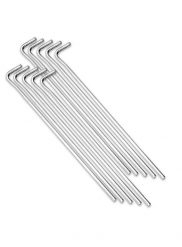 Szpilki do namiotu Rockland 26 cm 10-pack. Szare szpilki damskie Rockland, bez wzorów, bez obcasa, na szpilce, bez zapięcia. Za 22.00 zł.