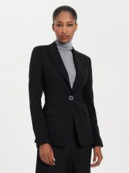 Pinko Marynarka Signum 100254 A24C Czarny Regular Fit. Czarne marynarki i żakiety damskie Pinko, bez wzorów, z wiskozy, bez kołnierzyka, bez ramiączek. Za 1,399.00 zł.