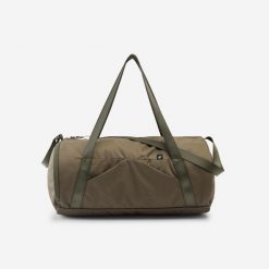 Second Life - Torba sportowa 20 litrów - Stan Bardzo Dobry. Zielone torby sportowe męskie Decathlon, bez wzorów, z tkaniny. Za 44.99 zł.