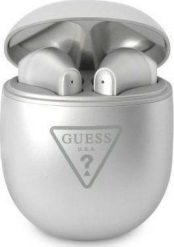 Słuchawki Guess Sluchawki Bluetooth TWS GUTWST82TRS Silver. Szare słuchawki bezprzewodowe Guess. Za 168.30 zł.