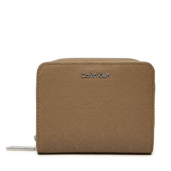 Portfel Calvin Klein. Brązowe portfele damskie Calvin Klein. Za 149.99 zł.