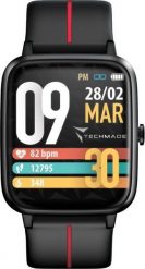 Smartwatch Techmade TM-MOVE-BKR Czarny. Czarne zegarki smartwatch Techmade, bez wzorów. Za 335.30 zł.