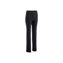 Legginsy Gym & Pilates FIT+ 500 damskie. Czarne legginsy damskie DOMYOS, bez wzorów, z bawełny. Za 39.99 zł.