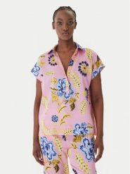 LOLA CASADEMUNT Bluza LS2615063 Różowy Regular Fit. Czerwone bluzy damskie LOLA CASADEMUNT, xs, bez wzorów, z syntetyku, bez ramiączek, bez kaptura. Za 417.99 zł.