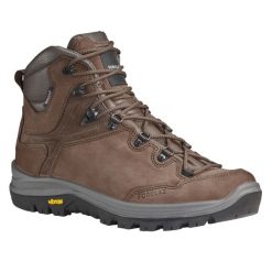 Buty trekkingowe męskie MT500 skóra wodoodporne. Brązowe buty zimowe męskie FORCLAZ, bez wzorów, z kauczuku, przed kolano, bez obcasa, bez zapięcia. Za 599.99 zł.