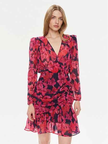 Morgan Sukienka letnia 241-RANDA.F Różowy Slim Fit. Czerwone sukienki damskie Morgan, na lato, bez wzorów, z syntetyku, bez kołnierzyka, bez ramiączek. Za 269.99 zł.